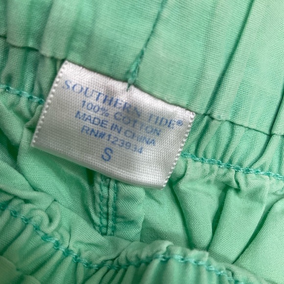 Southern Tide Cotton Shorts, Mint Green, elastic waist with drawstring, Sz Small - Picture 5 of 12